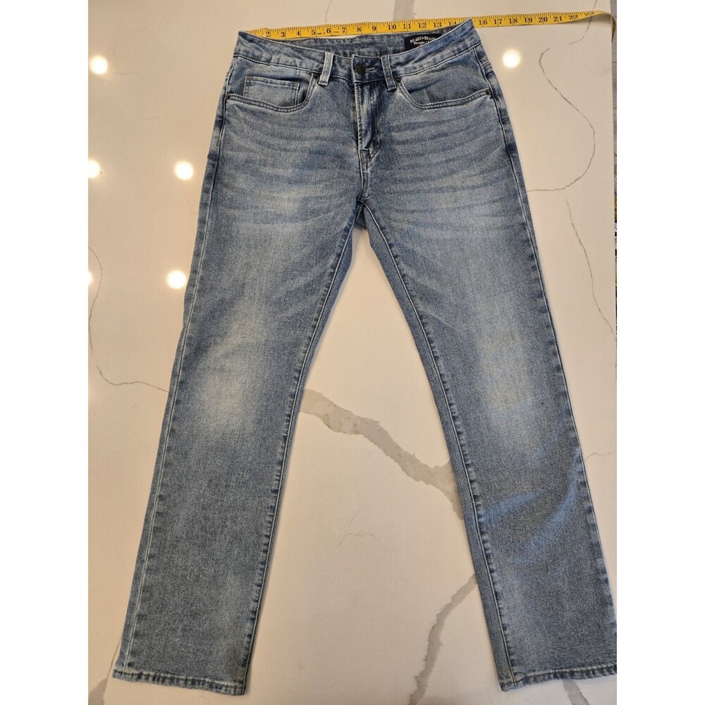 Buffalo David Bitton Straight Leg 30x32 Jeans Lt Wash Blue Denim Y2K Vintage